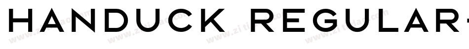 Handuck Regular字体转换
